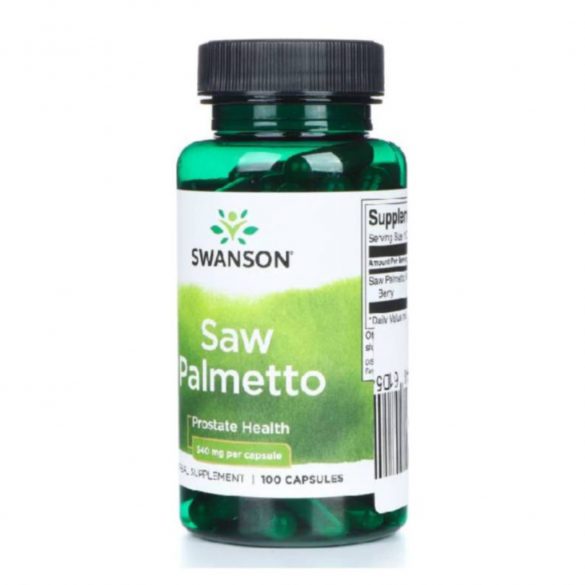 SWANSON SAW PALMETTO (fűrészpálma) KAPSZULA 540 mg 100DB