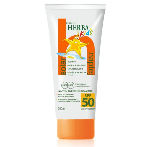 Herbária naptej gyerek spf 50 200ml