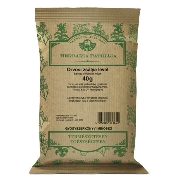 Herbária orvosi zsálya levél tea 40g