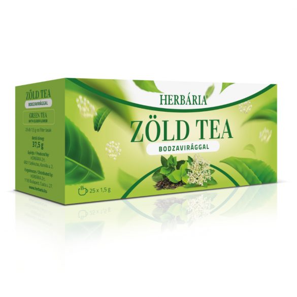 Herbária zöld tea-bodza 25 filter