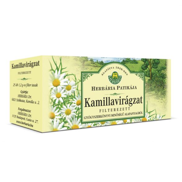 Herbária kamillavirágzat tea 25 filter