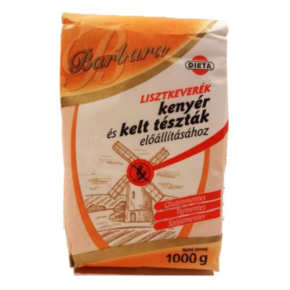 Barbara gluténmentes lisztkeverék kenyérhez 1000g