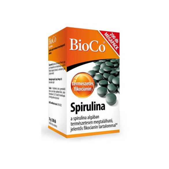 BioCo Spirulina Megapack tabletta 200 db