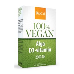 BIOCO 100% VEGAN ALGA D3-VITAMIN 2000 NE 60 DB