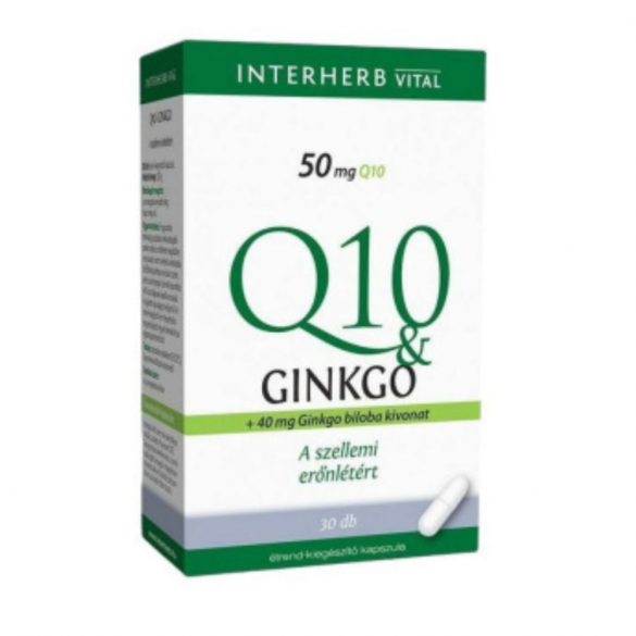 Interherb Q10ginkgo kapszula 30db