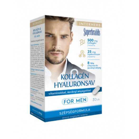 Interherb kollagén&hyaluronsav men tabletta 30db