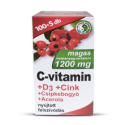   Dr.Chen C-vitamin 1200mg+D3+Cink+Acerola+Csipkebogyó tabletta 105db