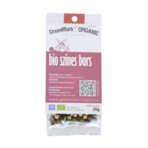 Greenmark bio fűszer színes bors 20g