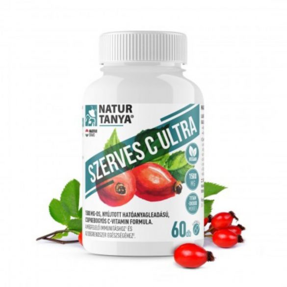 Natur Tanya SZERVES C ULTRA 1500mg Retard C-vitamin csipkebogyó kivonattal 60db