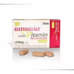 Életkristály Multivitamin Rezveratrollal+Q10 30db