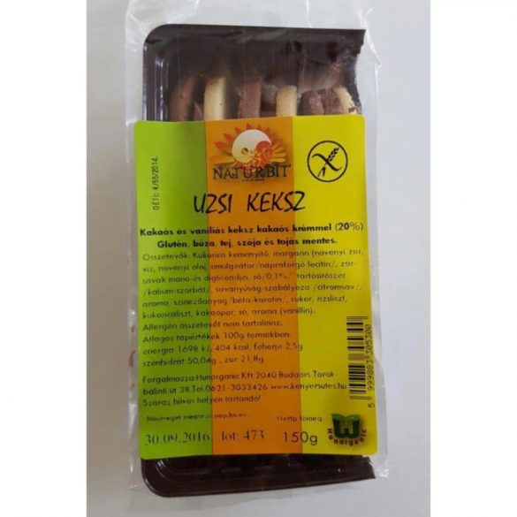 Naturbit gluténmentes uzsi keksz 150g