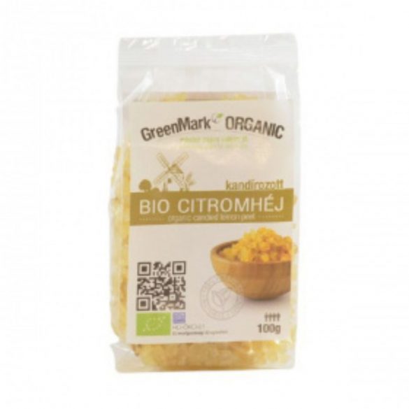 Greenmark bio kandírozott citromhéj 100g