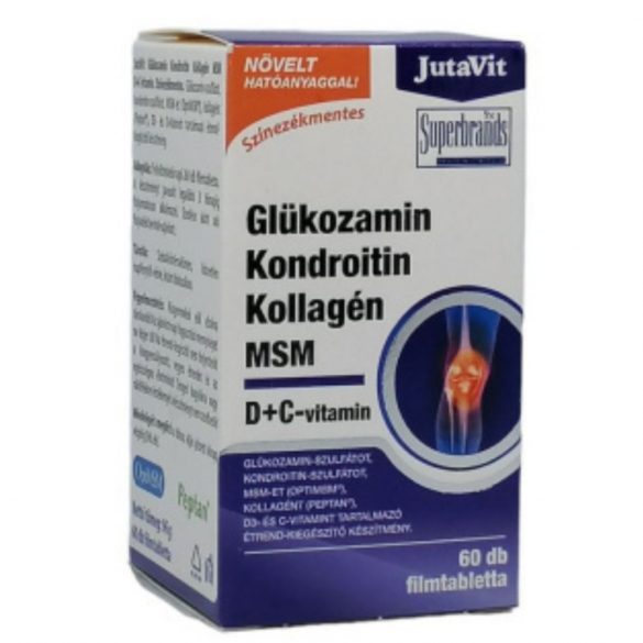 JutaVit Glükozamin-Kondroitin-Kollagén-MSM D+C filmtabletta 60db