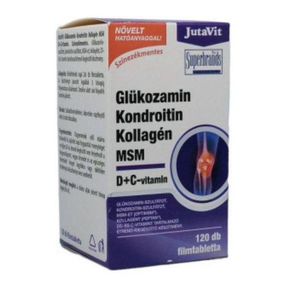 Jutavit Glükozamin+Kondroitin+Kollagén+MSM tabletta 120db